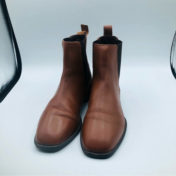 ASOS women’s‎ Brown leather ankle boots, size UK 4 US 6 - Picture 2 of 9